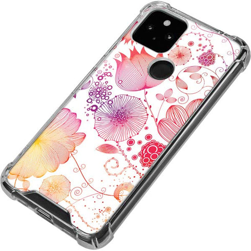 Elegant Flowers Google Pixel 5 Clear Case